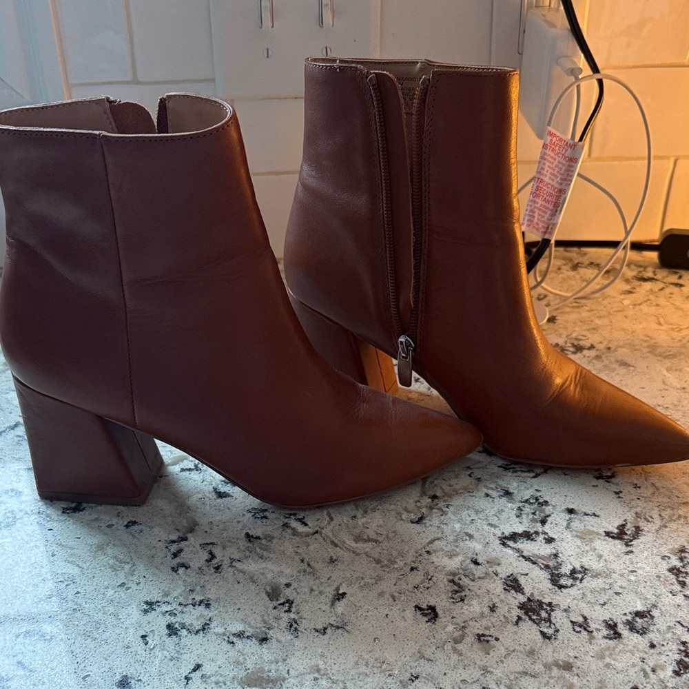 Steve Madden Brown Ankle Booties